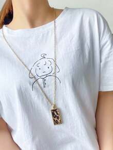 RINTOLER Leopard Geo Charm Necklace - Yellow Gold - View 6