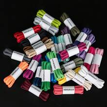 3對半圓形鞋帶附金屬頭 (0.24英吋),適用於日常更換、DIY裝飾,多色可選 - 3雙半圓鞋帶-B662/B698/B746 - 查看 9