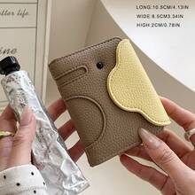 Lychee Texture Japanese Style Multi-Slot Card Holder Business Card Wallet Short Women's Lightweight Accordion Card Case - Multicolor - View 4