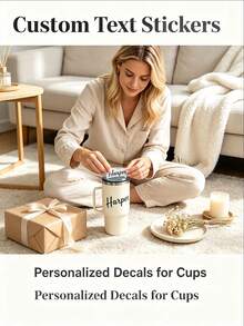 Custom Name Transfer Stickers, Personalized, High Quality And Durable. Suitable For Cups, Glassware, Bicycles, Bicycle Frame Crossbars, Scooters, Metal Surfaces, Handmade Decorations, Car Surface Decorations. Widely Applicable, Multiple Colors - Multicolor - View 9