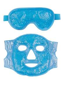 2pcs Facial Care Set Combination Includes Facial Gel Eye Mask + Facial Gel Mask, Reusable, Cold/Hot Compress, Mask Care, Travel Essential Portable - Multicolor - View 14