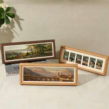 1件復古榫卯結構相框，實木構造，易於開啟，經典家居裝飾藝術品，春季牆面翻新必備，復活節藝廊牆裝飾，母親節禮物 - 多色 - 查看 7