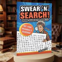 Funny Profanity Themed Word Search Puzzle Book, 300 Words With Extra Large Font, Humorous Stress Relief Search And Relaxation Educational Game, Suitable For Home And Travel - Find Word - View 10