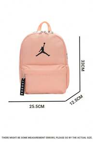 Jordan Ransel pria dan wanita, tas olahraga, 25,4*12,7*35cm, tas perjalanan luar ruangan sehari-hari, tas sekolah siswa, JD2433080TD-004 - bubuk matahari terbenam - View 4