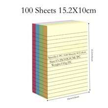 12/24 Pack 4x6 Inch Large Lined Sticky Notes, Multi-Color Memo Pads, 45 Sheets Per Pad, Super Strong Adhesive, Suitable For Office, Home And Planning, Bright Color Student Supplies - one-size - View 8