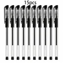 15pcs European Standard Neutral Carbon Office Pens 0.5mm Bullet Tip Red Blue Black Student Stationery Back To School - Pen - View 12