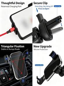 Adhesive Rotatable Car Dashboard Phone Holder, Anti-Slip Clamp Arm Universal Car Navigation Fixed Support Bracket, Secure Adhesive Base With Easy-To-Adjust Viewing Angle, Stable Anti-Slip Grip Structure That Won't Damage Device, Compatible With Most Portable Electronic Device Sizes, Used For Fixed Phone Navigation Placement During Driving, Minimalist Design Fits Various Car Interior Styles - Multicolor - View 5