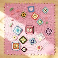 9pcs EVA Foam Crochet Blocking Board, Knitting Blocking Mat Set, Snap-Together Foam Blocking Board With Circular Scale, Suitable For Knitting And Crochet Enthusiasts - Foam Pad - View 9