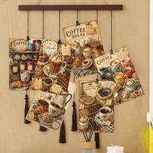 20pcs Vintage Coffee Theme Postcards - Retro Coffee & Pastry Illustration Wall Collage Set, Aesthetic Coffee Time Collection Decorative Cards, Suitable For Home Room Decor, Scrapbooking & Handmade Crafts - Multicolor - View 7