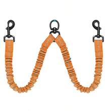 1pc 360° Swivel Anti-Tangle Dual Dog Leash Training Rope, Comfortable Shock-Absorbing Reflective Elastic Rope For Easy Walking 2 Dogs - Multicolor - View 18
