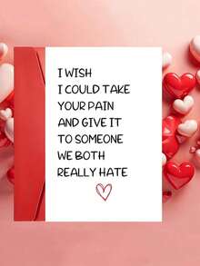 OBOVAY 1pc "I Wish I Could Share Your Pain" Funny Get Well Soon Greeting Card (With Envelope) - Humorous Recovery Gift For Friends, Family And Loved Ones, Perfect For Quick Recovery, Birthday And Holiday Occasions, Blank Inside - A - View 1