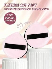 MAANGE 1/2/4pcs Professional Wet & Dry Cushion Puff, Soft & Skin-Friendly, Convenient Travel Size, Ideal Gift For Girls. - Multicolor - View 2