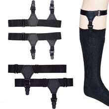 Men's Sock Suspenders 2pcs/Set Adjustable Sturdy Clip Garter - Multicolor - View 1