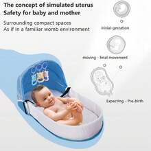1PC Portable Baby Bed Multifunctional Travel Mosquito-Proof Isolation Bed Foldable Bed Detachable Bed-In-Bed Backpack - Multicolor - View 5