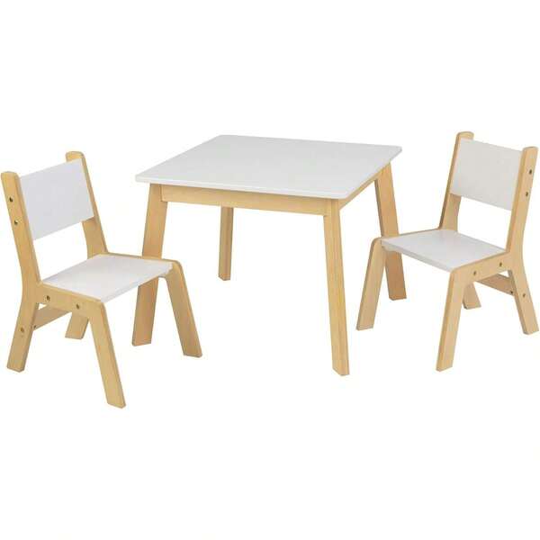 Conjunto de Mesa Moderna y 2 Sillas