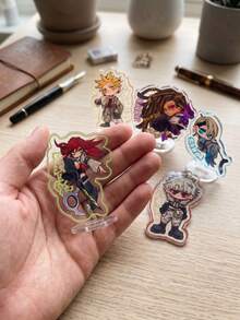 1個/5款 GACHIAKUTA 動漫壓克力立牌模型，Rudo Enjin Zanka Riyo Jabber 桌面裝飾收藏品，適合 Cosplay 粉絲禮物，完美粉絲禮物，節日禮物，男孩/女孩最佳禮物 - 彩色 - 查看 3