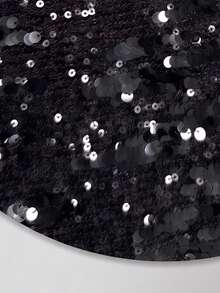 Women's New Autumn/Winter Daily Versatile Leopard Print Sequin Embroidered All-Season Shorts - Charcoal Black - View 6