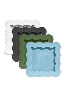 Mosearon 3pcs/1pc Wavy 30x40cm Photo Frame, 12x16in Certificate Frame, A4 Poster Frame, A4 Art Frame, Acrylic Transparent Panel, Suitable For Living Room, Bedroom, Office, Gallery Wall Decor - 1515 Wavy - View 4