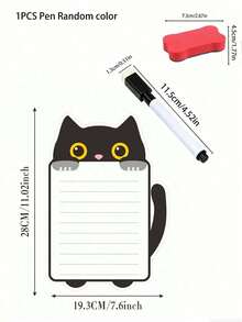 Panda Shaped Magnetic Refrigerator Calendar Set, Includes Magnetic Whiteboard Marker And Eraser Cloth, Can Be Attached To Refrigerator Surface, Convenient For Storage And Access, Monthly And Weekly Planning Writing Areas, Reusable Kitchen Planner, Includes Refrigerator Magnets And Magnetic Whiteboard Marker - Multicolor - View 19