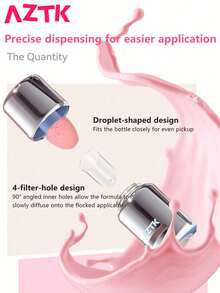 AZTK Blush Liquid Highlighter Matte Finish Complexion Enhancing Volumizing Contouring Long-Lasting Natural Versatile - JC15 NEW - View 2