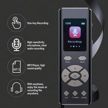 Digital Voice Recorder With Playback Function, Zinc Alloy 8GB Voice-Activated Recording Device, 68 Hours Recording, 1536Kbps Clear Audio, Portable Mini Recorder For Lectures, Meetings, University, Interviews - 查看 2