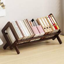 Desktop Bookshelf Simple Small Desk Organizer Storage Rack For Office Desk Minimalist - Multicolor - View 3