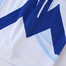 2pcs Customized Men's Basketball Jersey Set, Personalized Basketball Uniform With Name, Number, Logo, Sleeveless Tank Top And Shorts, Team Sports Apparel, Gift For Friends - Blue and White - View 4