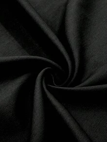 Jisfaneya Solid Color Mandarin Collar Black Jacket, Casual Multipurpose Lightweight Spring/Summer Outerwear - Black - View 8