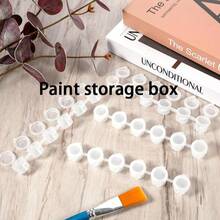5/10/100pcs Air Paint Cups, 3ml, With Lid, Mini Paint Containers, Strip Paint Jars, Compact And Portable, Suitable For Acrylic Paint And More, Portioning And Storage, School Art, Craft Painting, Back To School Stationery, Paint Portioning Boxes, Paint Jars - Multi-color - View 1