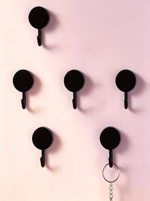 Multi-Color Adhesive Hooks, Fashionable & Practical Wall Decor Key Hooks, Hat, Scarf & Key Holder, For Home, Kitchen, Bathroom, Office Wall Installation - Multicolor - View 9