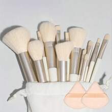 13/15pcs Makeup Brush Set Soft And Fluffy Eye Shadow Brush Concealer Brush Blush Makeup Brush Beauty Tool Makeup Brush - White - View 1