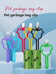 1/3Pcs Hands‑Free Dog Poop Bag Holder Hook, No‑Knot Waste Bag Fastener Clip, Pet Leash Mounted Poop Bag Dispenser, Portable Dog Waste Bag Bracket, Walking Accessory For Puppy & Adult Dogs, Outdoor Pet Cleaning Supplies - View 8
