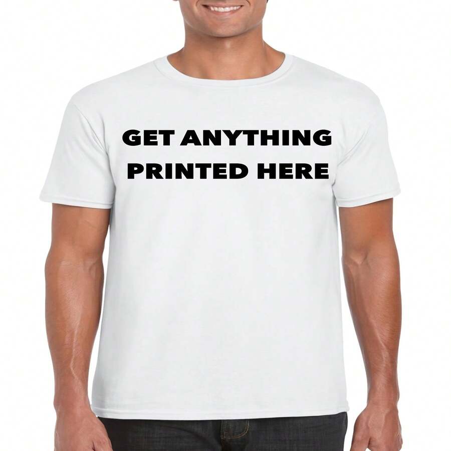 Custom Print T-Shirt Personalized Design Events Merch - Free Delivery - Multicolor - View 1