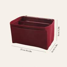 1pc Small/Medium/Large/Extra Large Multi-Function Inner Bag, Makeup Bag, Toiletry Bag, Organizer Bag, Foldable And Detachable Inner Pouch - Burgundy - View 14