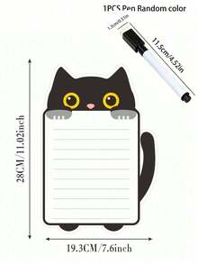 Panda Shaped Magnetic Refrigerator Calendar Set, Includes Magnetic Whiteboard Marker And Eraser Cloth, Can Be Attached To Refrigerator Surface, Convenient For Storage And Access, Monthly And Weekly Planning Writing Areas, Reusable Kitchen Planner, Includes Refrigerator Magnets And Magnetic Whiteboard Marker - Multicolor - View 17