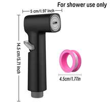 Square Tip Small Spray Gun + Tape, Toilet Companion No-Press Spray Gun Faucet, Bathroom Bidet Sprayer, Pressurized Handheld Shower Head Water Gun, For Shower Use Only - Multicolor - View 5