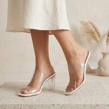 GAN AI Women Heeled Sandals - Beige - View 3