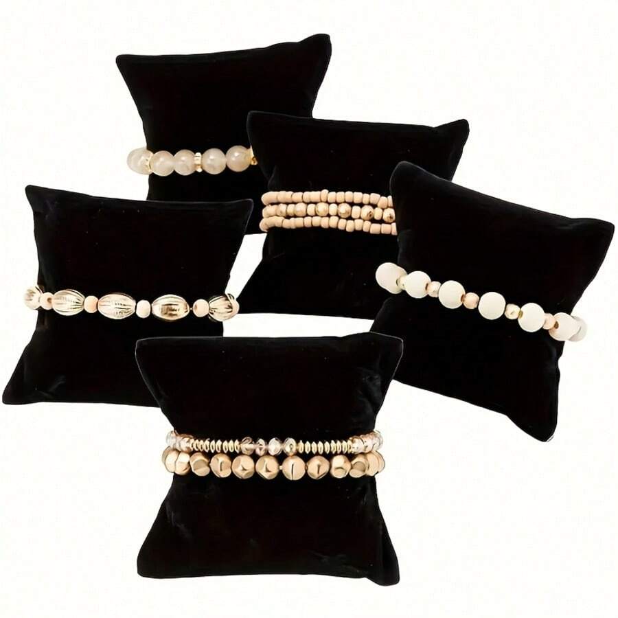 1/5/10pcs Black Bracelet And Watch Display Pillows - Soft Cushion Support For Jewelry Display, Jewelry Making Display And Packaging Supplies, Beading And Jewelry Making - Multicolor - View 1