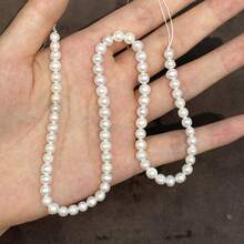 1String Natural Freshwater A Pearl Beads Near Round Potato Shape Isolation Loose Beaded For Jewelry Making DIY Charm Bracelet Necklace Accessories - White - View 13