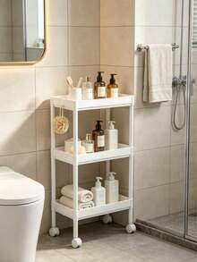 عربة تخزين متعددة الأغراض متحركة ب- 3 طبقات، عربة تخزين نحيفة متنقلة مع عجلات، عربة منظم موفرة للمساحة للمطبخ والحمام وغرفة المعيشة والمكتب - مواصفات متعددة - مشاهدة 10