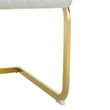 Dining Table And Chair Set - Walnut & White - White and Walnut - View 2