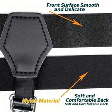 Men's Sock Suspenders 2pcs/Set Adjustable Sturdy Clip Garter - Multicolor - View 7