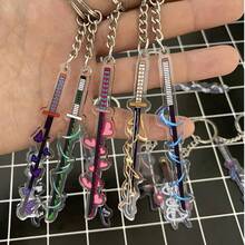 1pc Anime Style Acrylic Keychain, Sword-Shaped Design Creative Decoration, Perfect For Christmas, Halloween And As A Gift - Multicolor - View 3