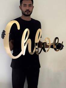 Personalized Name Letter Wall Decal, Customizable Name And Text, Extra Large Size, Custom Name Decorative Letters, Suitable For Home Nursery, Bedroom, Classroom Background And DIY Decoration - Multicolor - View 5