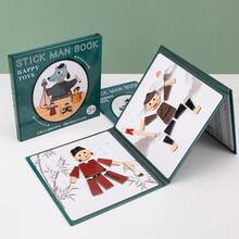 Magnetisk streckgubbe-bok - Magnetisk bok-Creative Stickman - Visa 1