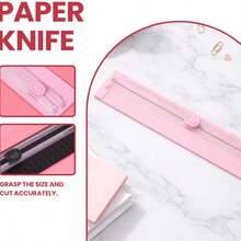 Multifunctional A3 Bidirectional Paper Cutter, Portable Manual Paper Cutter With Ruler, Perfect For Office, School And Study Use - B - View 6