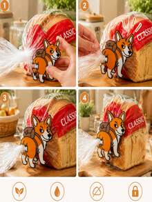 2pcs Corgi Butt Shaped Bread Clips And Snack Clips, 2D Flat Corgi Shaped Plastic Bag Clips, Lightweight Kitchen Storage Accessories, Suitable For Bread, Snacks, Pantry Decor, Pet Lover Gift, Corgi Themed Home Decor - View 7