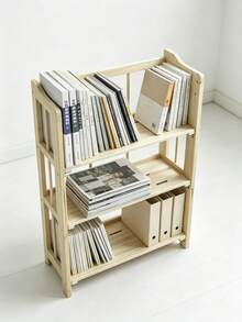 رف كتب قابل للطي من خشب التنوب، يتميز بسعة تخزين مفتوحة كبيرة، ورف تخزين مفتوح متعدد الطبقات، سهل التركيب، منظم كتب قائم بذاته، مثالي لتخزين الكتب والمجلات وقطع الديكور. مناسب لغرفة النوم، وغرفة الدراسة، والمكتب المنزلي. - لون الخشب الطبيعي - مشاهدة 6
