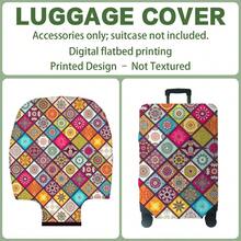 1PC, Flat Print Design, Print Design-No Texture, Only Accessories Sold, Luggage Protective Cover, Does Not Include The Luggage Shown In The Picture, Suitable For 20 To 30 Inch Luggage, Made Of Thickened High-Quality Fabric, Essential Accessory For Your Travel And Checked Luggage. - Multicolor - View 21