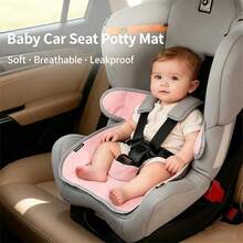 1 pieza Forro impermeable para asiento de coche de bebé, almohadilla para asiento de cochecito, cojín para silla alta, cambiador de pañales - Multicolor - Ver 2